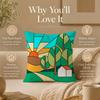 Art G-Geometric LandscapeS Cushion Cover Double-Sided Printed Pillow Cover Hypoallergenic Dust-Mite Proof