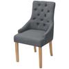 Dining Chairs - VIDAXL - Set of 6 - Dark Grey - With Armrests - Contemporary Design