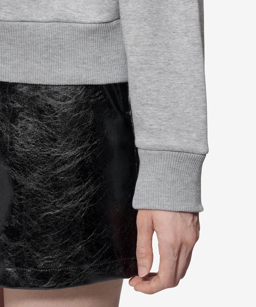 ALEXANDER McQUEEN Slash Detail Sweatshirt - Melange Grey / 794769Qlac81020