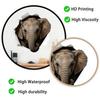 Realistic Torn Paper Hole Elephant Self Adhesive Wall Sticker No Residue for Bedroom Living Room Wall Decor