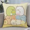 Character Sumikko Gurashi Cushion Cover Cushion Covers Natural Linen Breathable Sofa Bedroom Decor Pillowcase