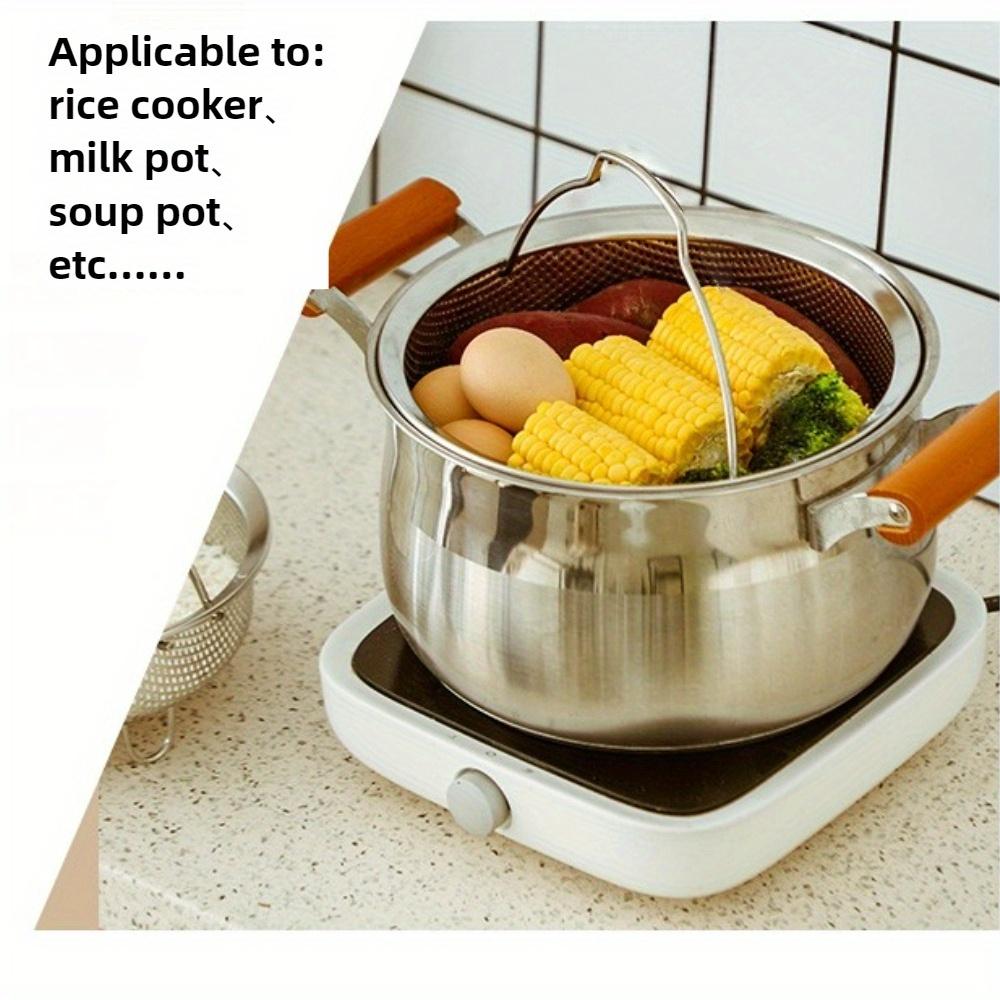 304 Stainless Steel Food Steamer Basket for Egg Meat Prssure Cooker Rice Steam Basket