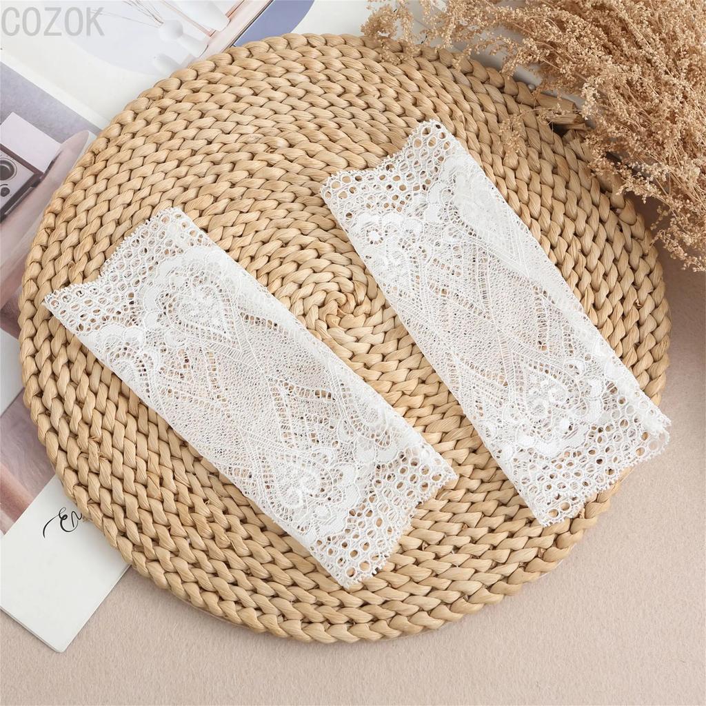 Cross-border Pleated Mesh Lace Sleeves Women's Decorative Cuffs Replacement Fake Sleeves