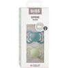 Sucette bébé - BIBS Supreme - Symétrique - T1 - Silicone - Island Sea Sage - Pack de 2