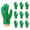 Showa Gloves PVC Green Simple 10 Gloves, Jersey, Packaging, Pairs, Large, NO600-L10P