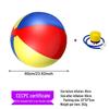 Large Inflatable Three-Color Beach Ball for Outdoor Fun and School Sports Activities