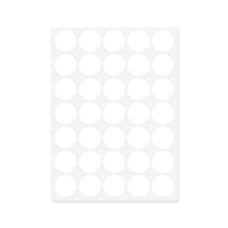 Colorful A5 Dot Stickers: Blank Round Adhesive Labels for Handwriting, Classification, and Sealing