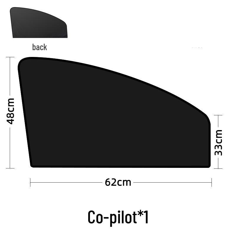 Car Side Window Privacy Sunshade Blackout Curtain - Heat Insulation Protection