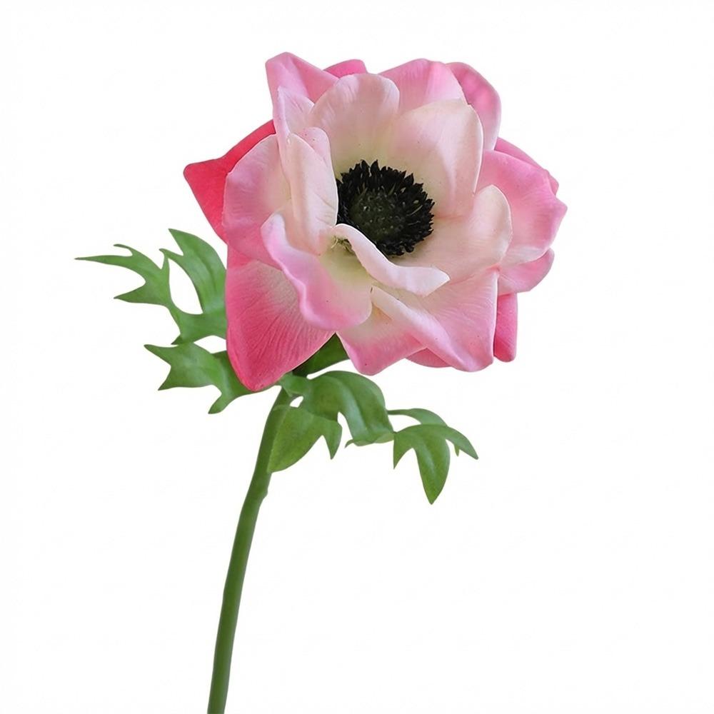 Multicolor Corn Poppy Artificial Flower Green Leaves Faux Flower Fake Flower Home Decoration