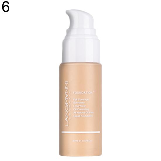 Langmanni Waterproof Whitening Full Coverage Liquid Foundation Face Concealer