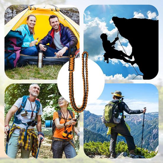 Portable Braided Lanyard for Outdoor Activities Heavy Duty Paracords Lanyard with Buckle Strong