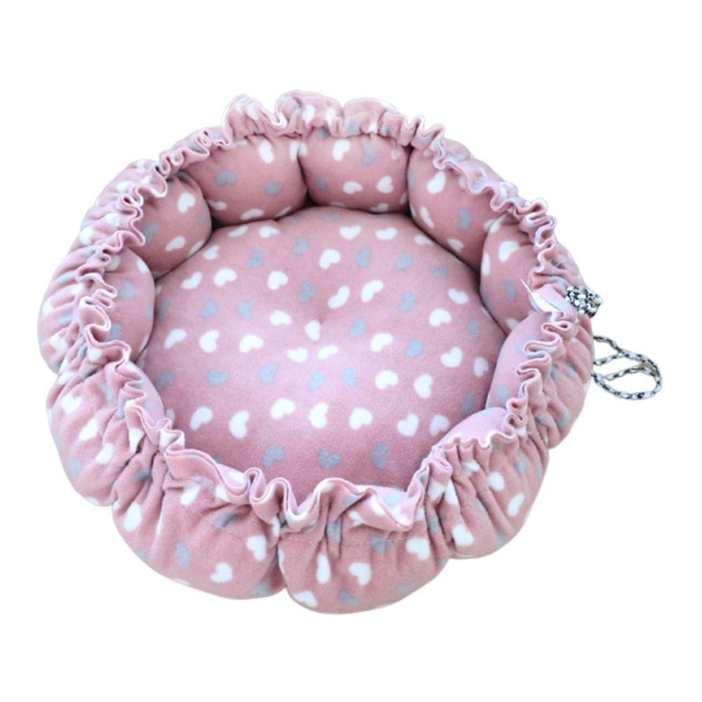 Soft Material Drawstring Pet Bed 45/55cm Adjustable Pet Bed Fantasy Soft Warm Nest  Indoor Use