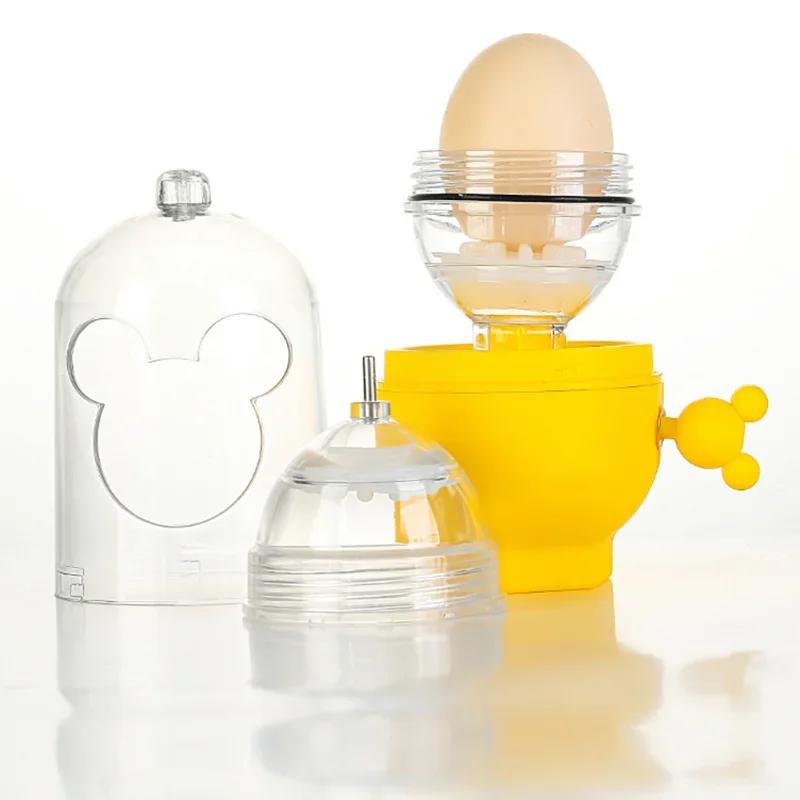 Portable Kitchen Cooking Gadget Inside Mixer Egg Cooker Tool Egg Scrambler Shaker Hand Powered Golden Egg Maker Kitchen Tools