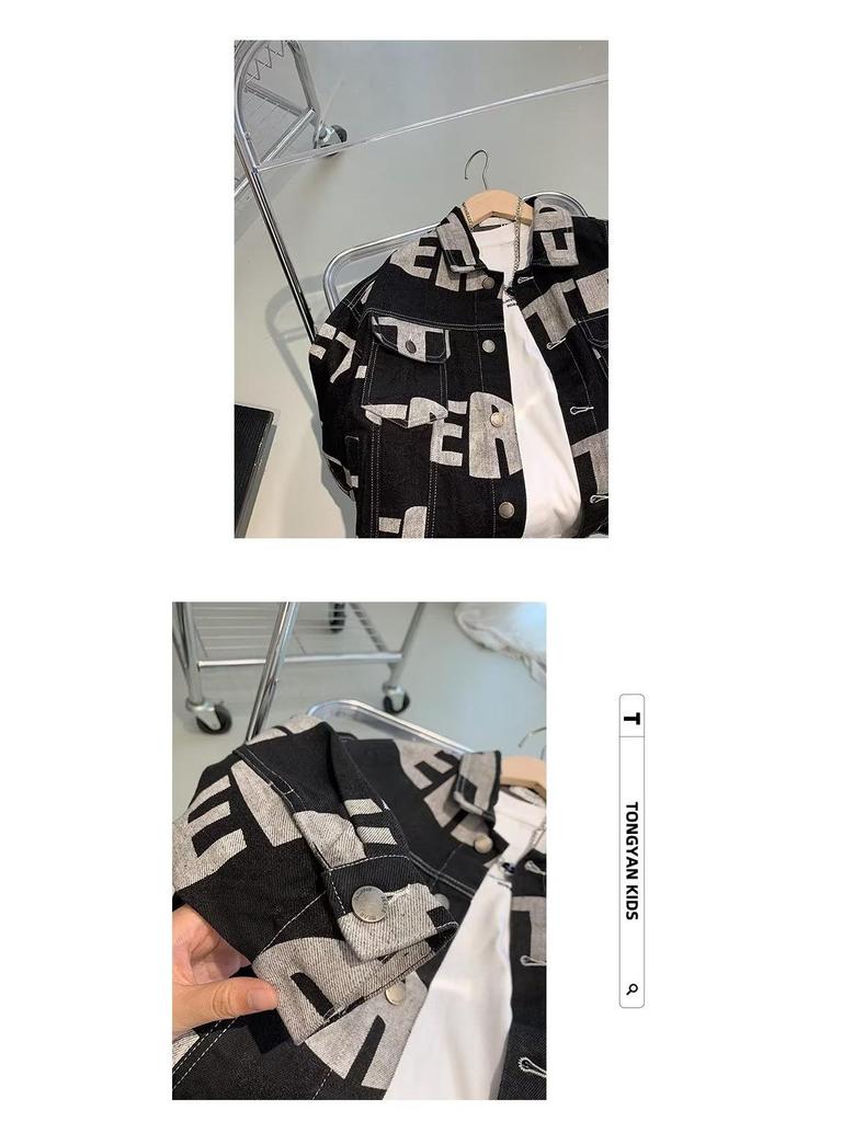 Boys' Denim Jacket - 2022 Autumn Fashion, Korean Style, Loose Fit for Kids