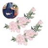 2pcs Flower Design DIY Clothing Accessories Cotton Flower Cotton Patch Unique Iron-On Patch  Vests