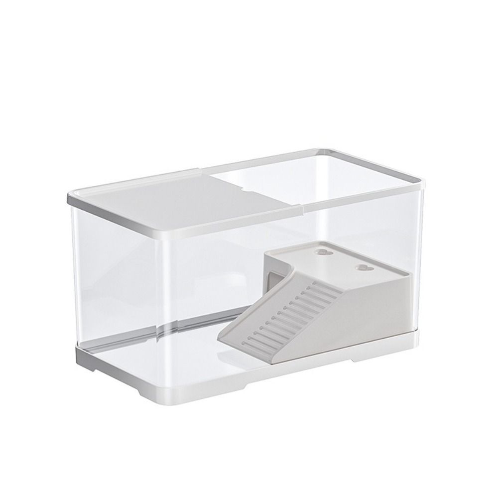With Basking Platform Turtle Fish Tank Transparent Desk Aquarium Set Ecologicals Fish Tanks