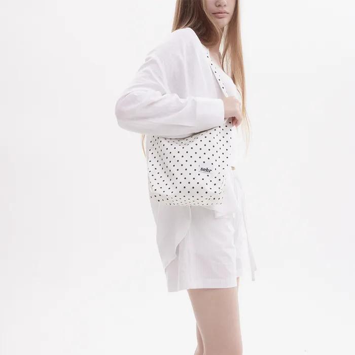 Dot Dot Bucket Bag (Ivory)