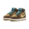 Air Jordan 1 Mid SE PS Cacao Wow Luminous Green Ale Brown Twine Sail Geode Teal DZ6338-200
