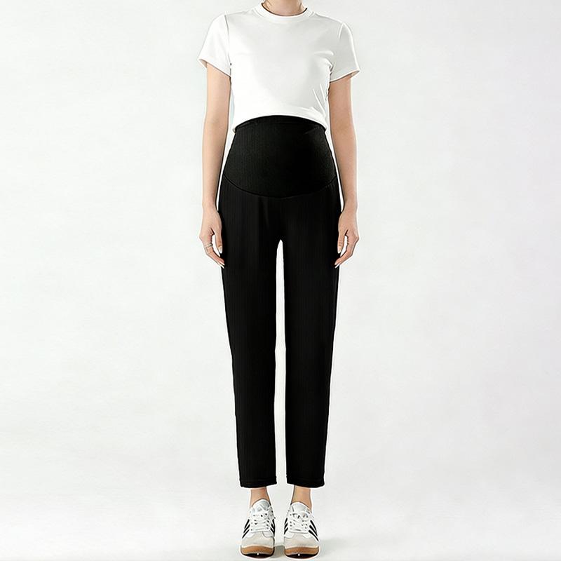 

Versatile Summer Maternity Pants: Lightweight, Comfortable, Loose-Fit Cropped and Long Trousers for Casual Wear M under 55 kg