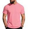 Solid Color Round Neck Pure Cotton Casual Sports Short Sleeve Top