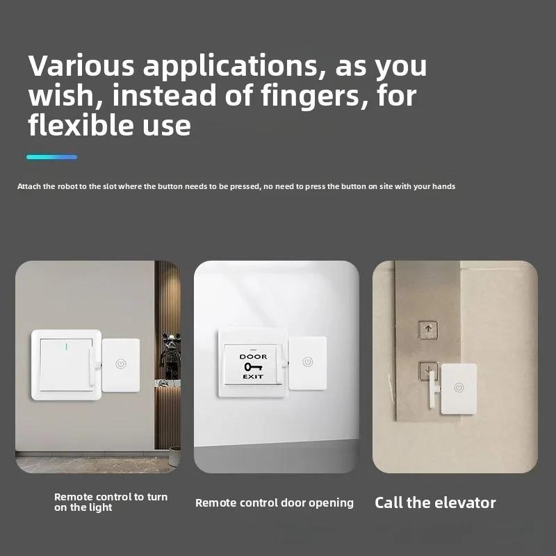 1/2pcs Wireless Control Light Switch Off Tool Automatic Button Pusher Intelligent USB Rechargeable Lazy Remote Control Switch