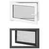 Pinceablak RISOR 90 x 50 cm PVC és Üveg Antracit