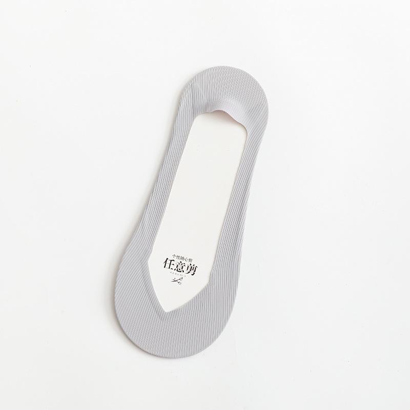 

Женские летние носки-лодочки из ледяного шелка, с низким вырезом, бесшовные, дышащие, невидимые, силиконовые противоскользящие, не скатывающиеся, тонкие носки для высоких каблуков 1 pair