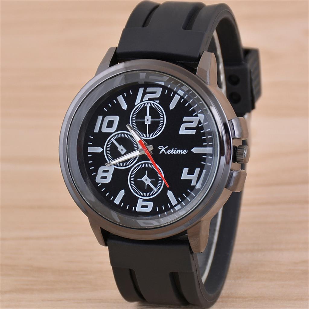 Men's Waterproof Luminous Running Alarm Clock Watch