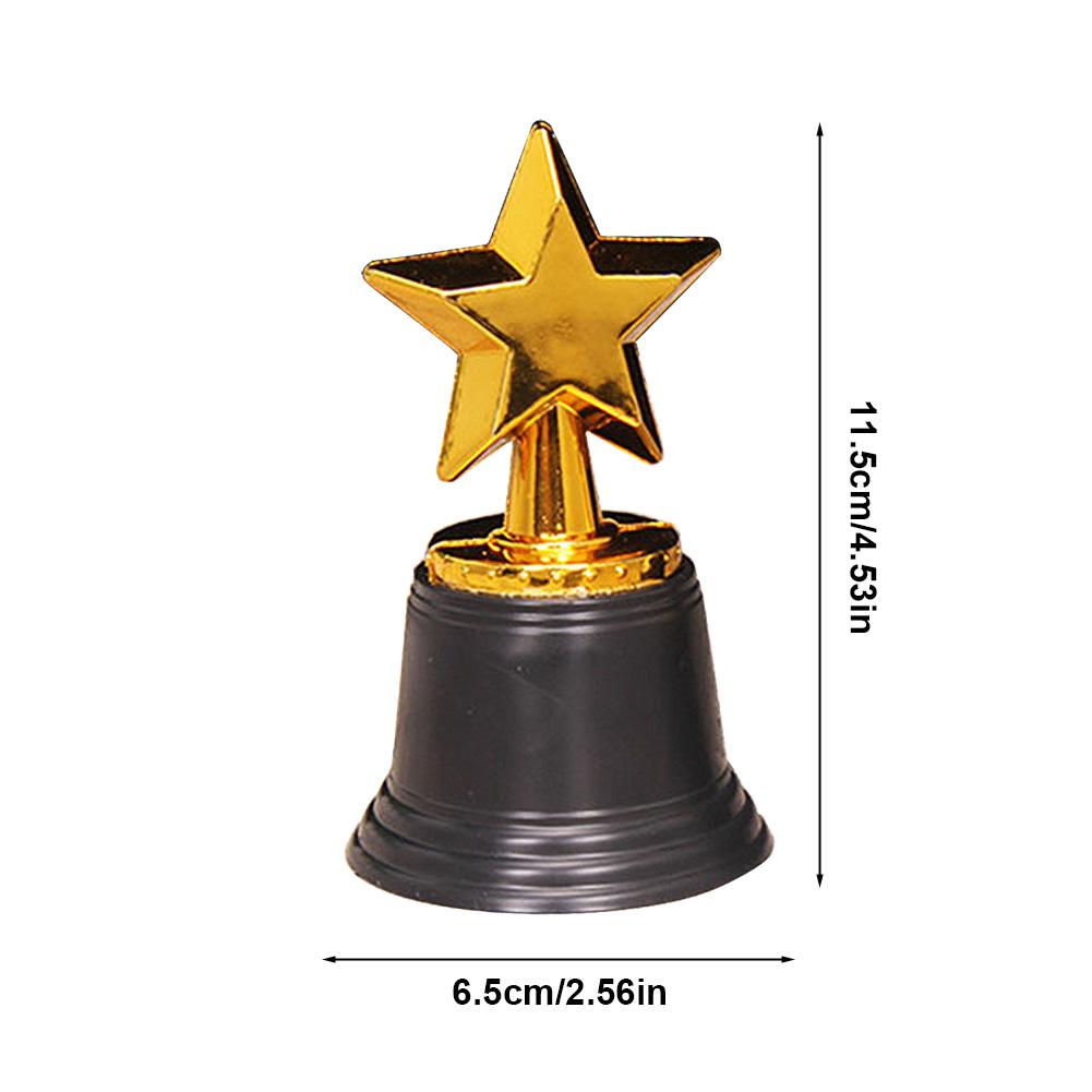 Gold Plastic Reward Trophy Cup Soccer Medals Prize Cup Early Educational Basketball Football Winners Gifts for Game School