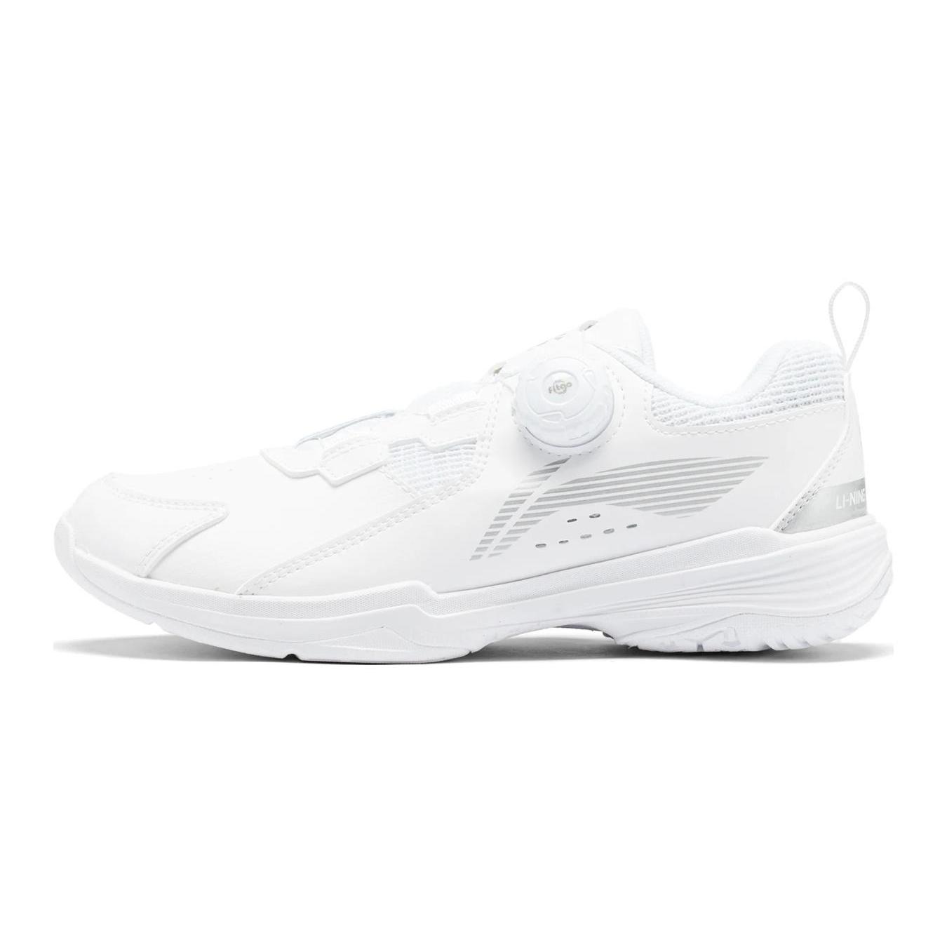 

New LiNing Ace KD Abrasion Resistant Low Top Kids Training Shoes White Teenagers AYTT040-1 34