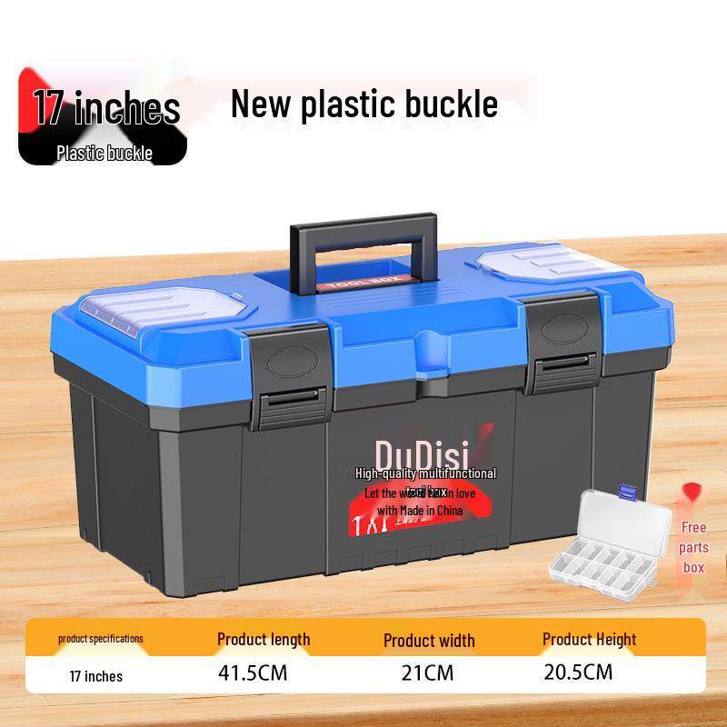 Three-Layer Foldable Plastic Toolbox for Car-Mounted Storage and Multi-Functional Repairs
