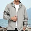 Herren Locker Lässig Outdoor Übergroße Kapuzenwindjacke Langarmjacke