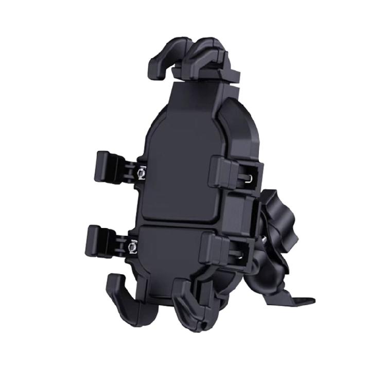 Motorcycle Phone Holder Vibration Damping System Universal Smartphone Clamp Quick Adjust Mount Shockproof For Bike