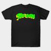 Men Black Print T-shirt Vintage Logo Comic Superhero No-Cut Transfer Paper Print Cotton Tshirt