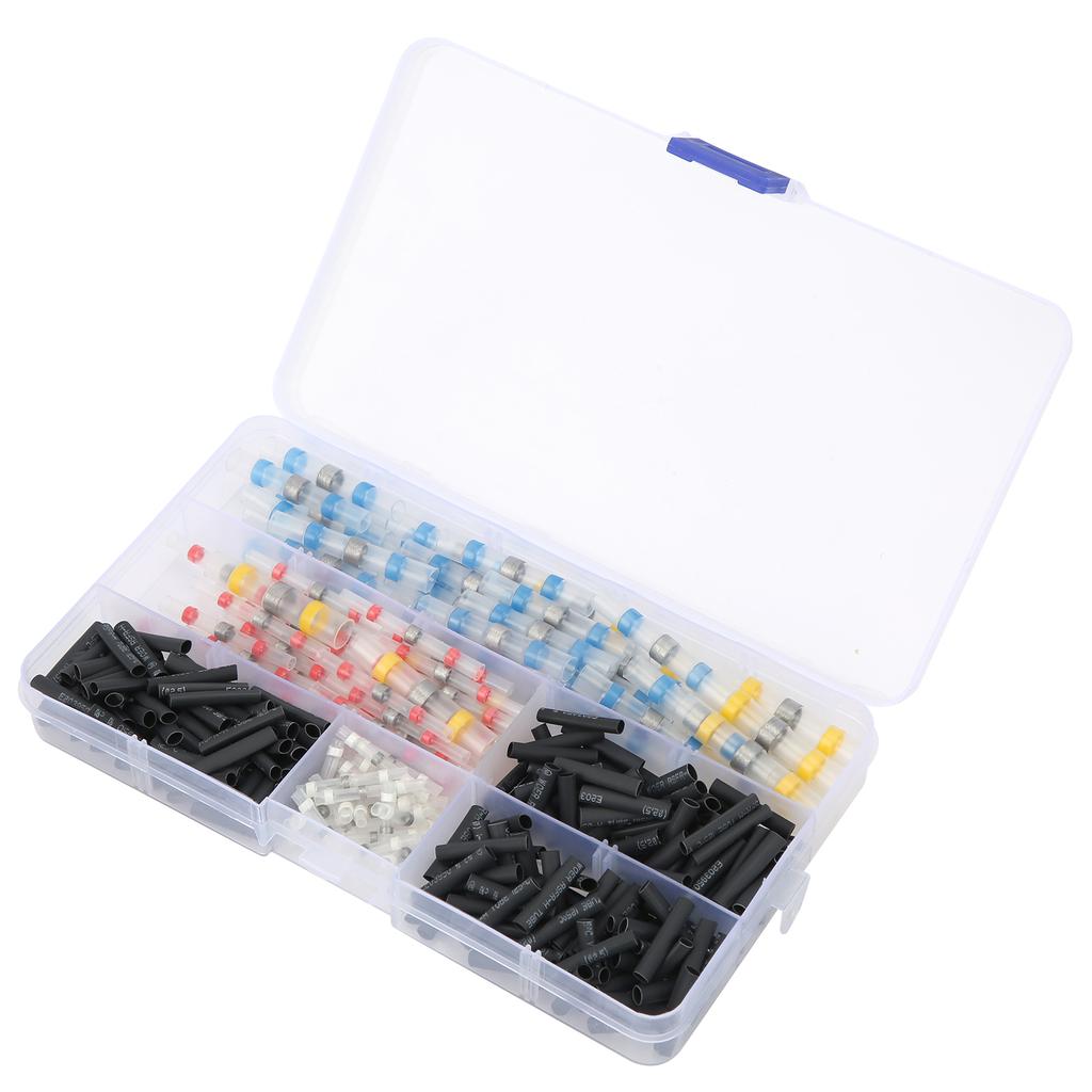 300pcs Heat Shrink Butt Crimp Connector Tube Waterproof Solder Sleeve Wire Connector Set