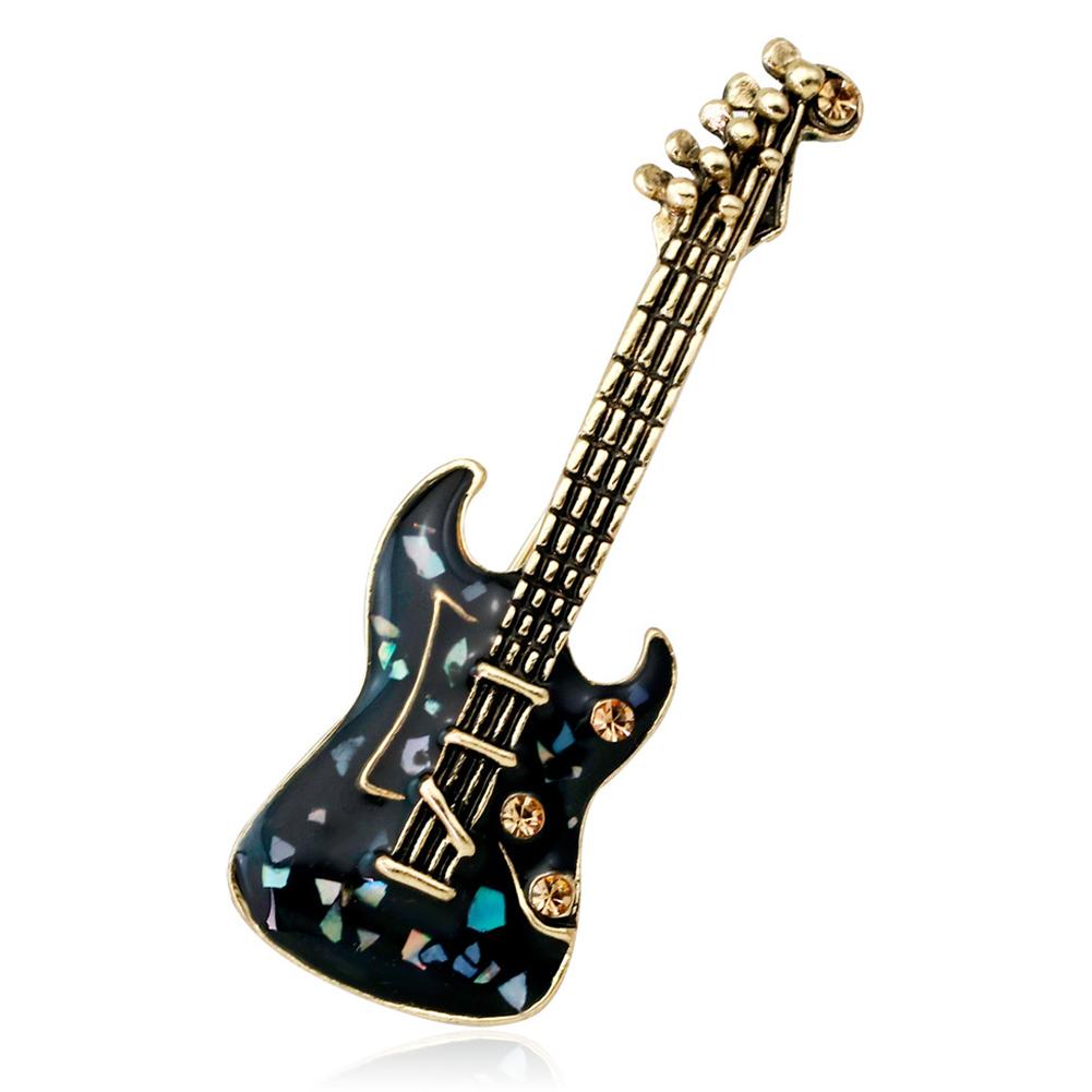 

Stylish Pin Brooch of Guitar Model Sweater Accessories Wedding Banquet Jewelry AF085-B #1
