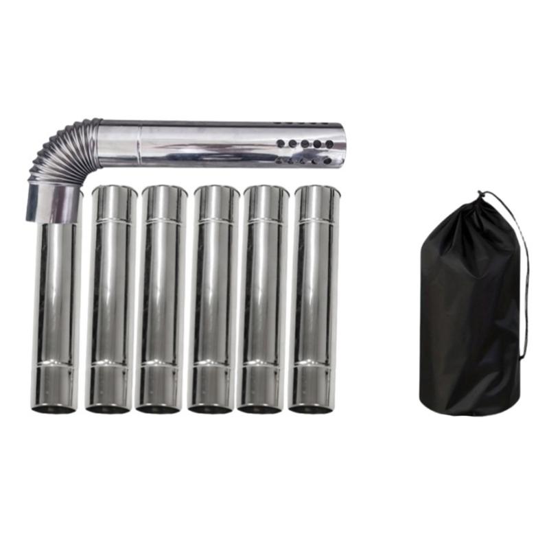 Wind Resistant Outdoor Stove Pipe Tent Heaters Accessory Corrosion Proof Design Camping Equipment for Any Season