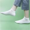 5 Pairs of Women's Solid Color Deodorant Breathable Sweat Absorbent with Shallow Mouth Invisible Short Socks