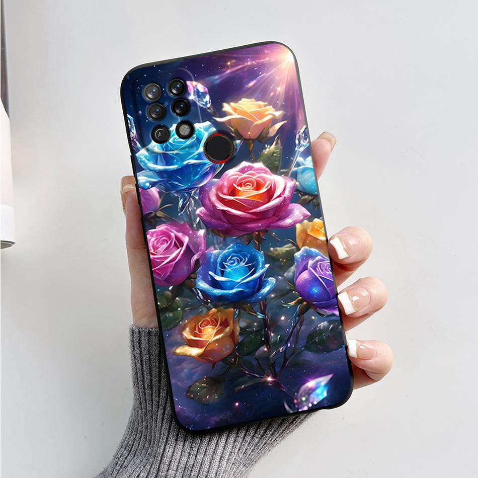 For Tecno Pova Case LD7 LD7j Fashion Marble Cover Matte Phone Case For Tecno Pova Soft Silicone Fundas 6.8'' Back Cover Bumper