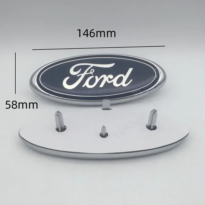 Car Sticker Ford New 2025 Hot 1pcs 3D for ford blue Car Front Head Hood Bonnet Emblem Rear Tail Bumper Trunk Steering Wheel cove
