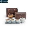 Nanshan Mr. Bamboo Design Ceramic Travel Tea Set