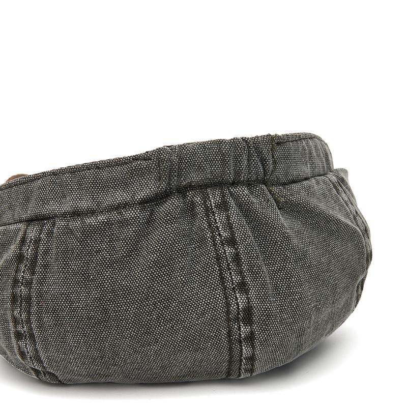 British Contrast Newsboy Hat Men's Spring Summer Denim Octagonal Cap Retro Painter Beret
