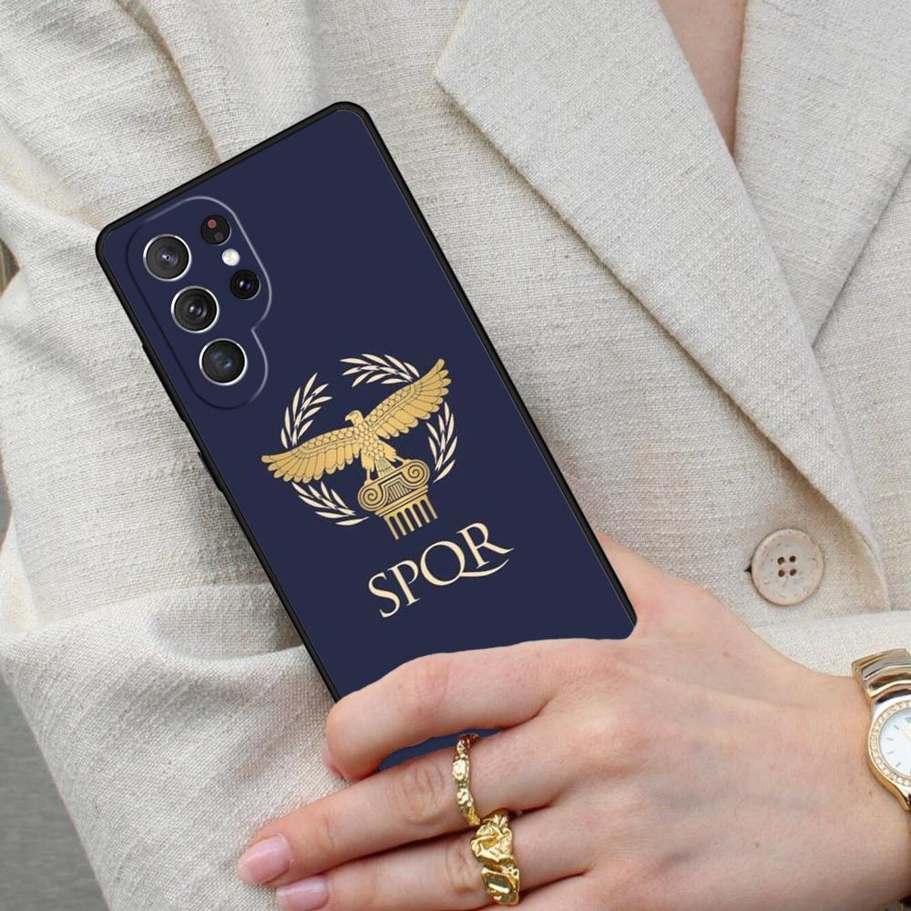 SPQR Roman Imperial Legion Cell Phone Case for Samsung Galaxy S26 Ultra S25 S24 S23 S22 S21 S20 Note10 Cover