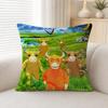 Cute Fictional Character Niulai Soft Plushs Fluffy Throw Pillow Cases For Sofa Bedroom Home Decor