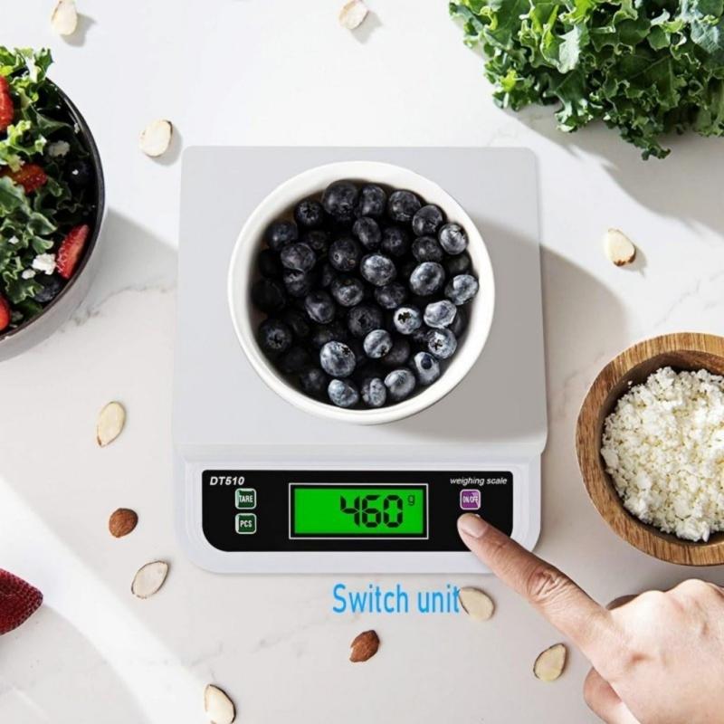 Multifunctional Digital Scale 30kg/1g Small Digital Baking Scale Food Weighing Scale Suitable for Cooking and Crafting