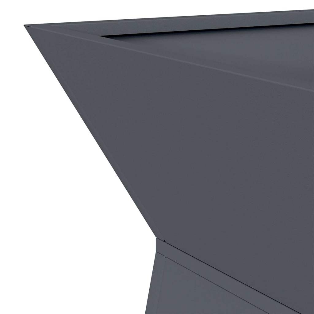 Column Planter Anthracite 35 X 35 X 73 Cm
