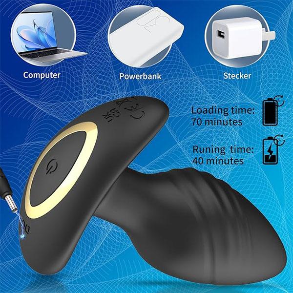 Dildo Giocattoli sessuali per adulti per uomini Massaggiatore per la prostata APP Controllo giocattolo 10 modalità di rotazione vibrante Vibratore per la prostata Giocattoli sessuali di coppia