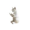Reading Figurine with Glasses, Resin Statue for Bookshelf Desk Decor, Gift for Book Lovers and Lovers