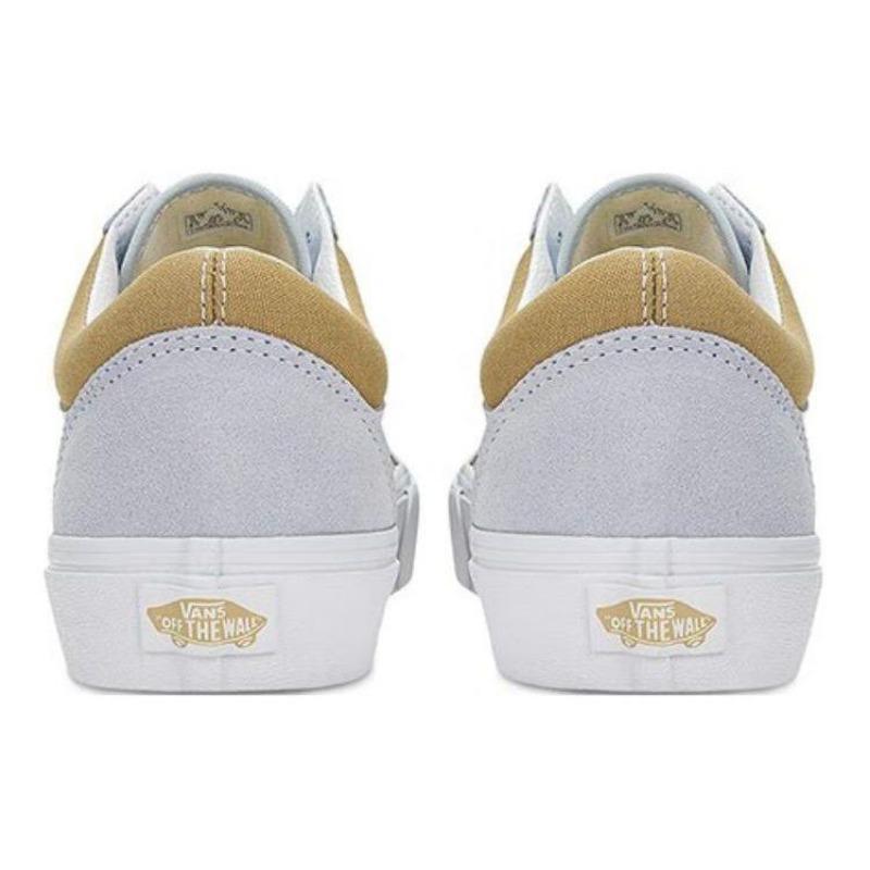 Vans Old Skool unisex retro trendy low-top skate shoes white brown VN0A5KRSC30