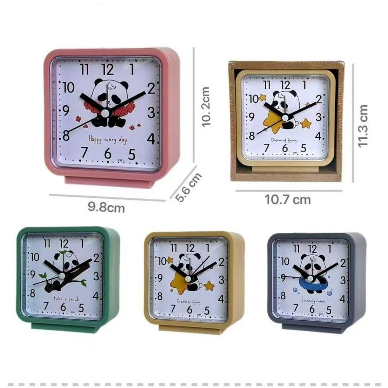 Creative and Fashionable Student-specific Alarm Clock Square Desktop Clock Home Decoration Children's Early Education Learning Hour Clock